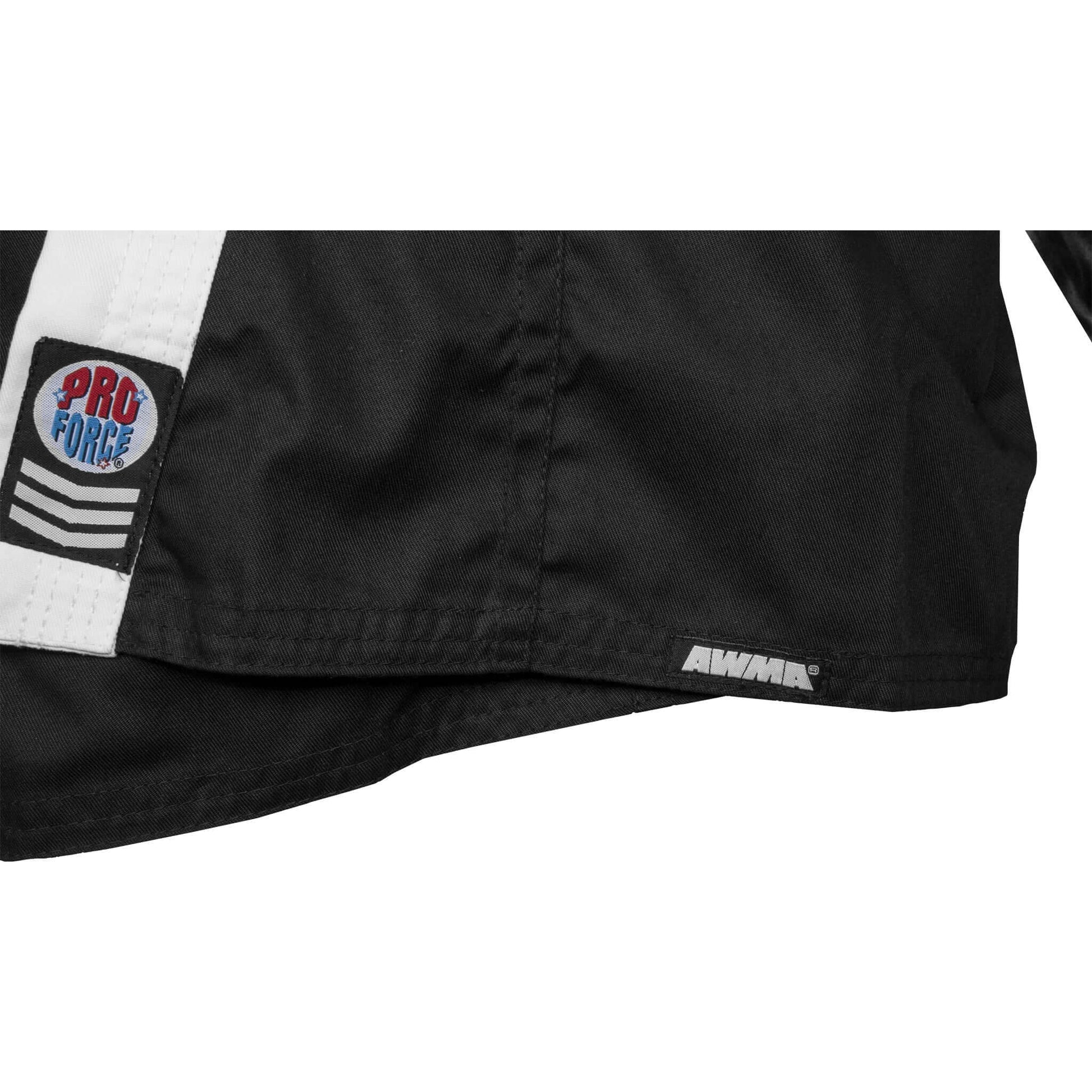ProForce 7.5 oz Instructor Karate Jacket Black with White