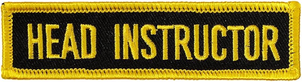 Instructor Patches Martial Arts Karate