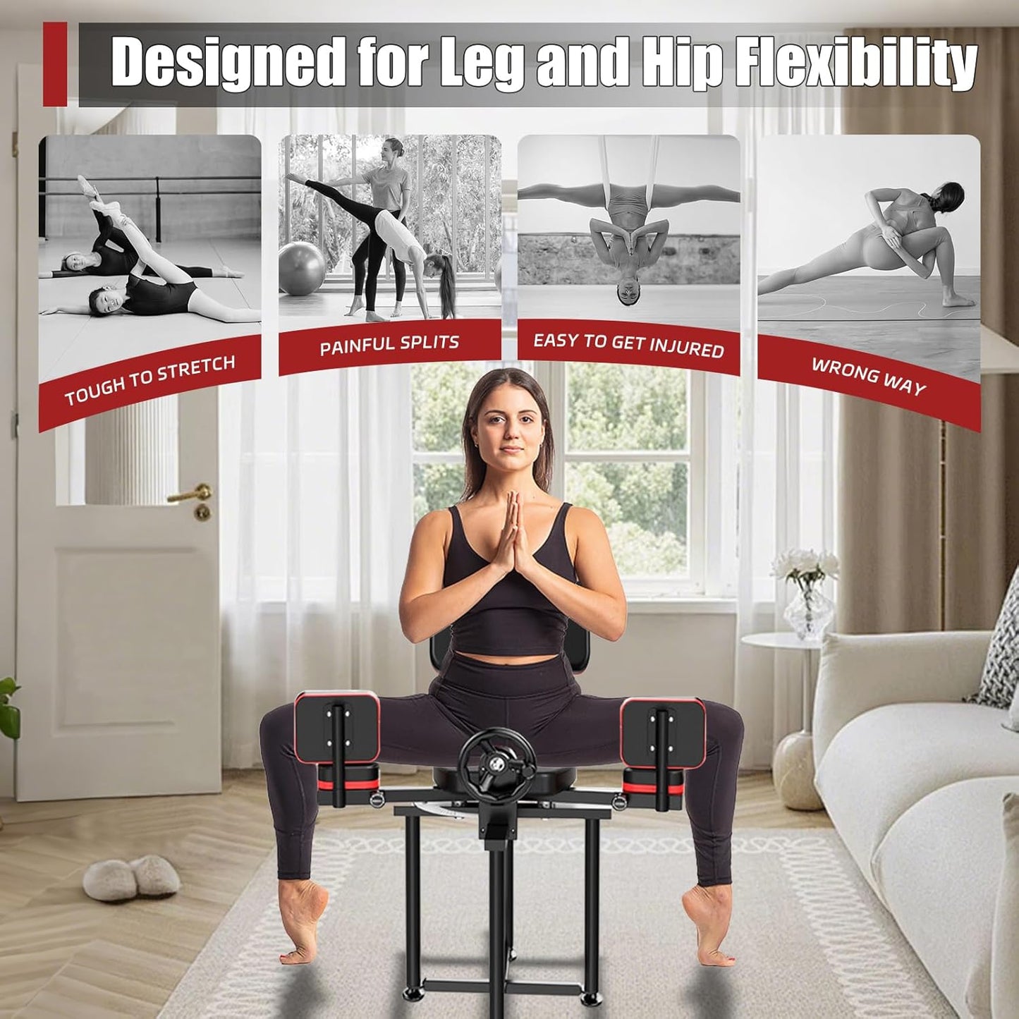 Hip- Leg Stretcher Machine 300 lb capacity yoga karate dance