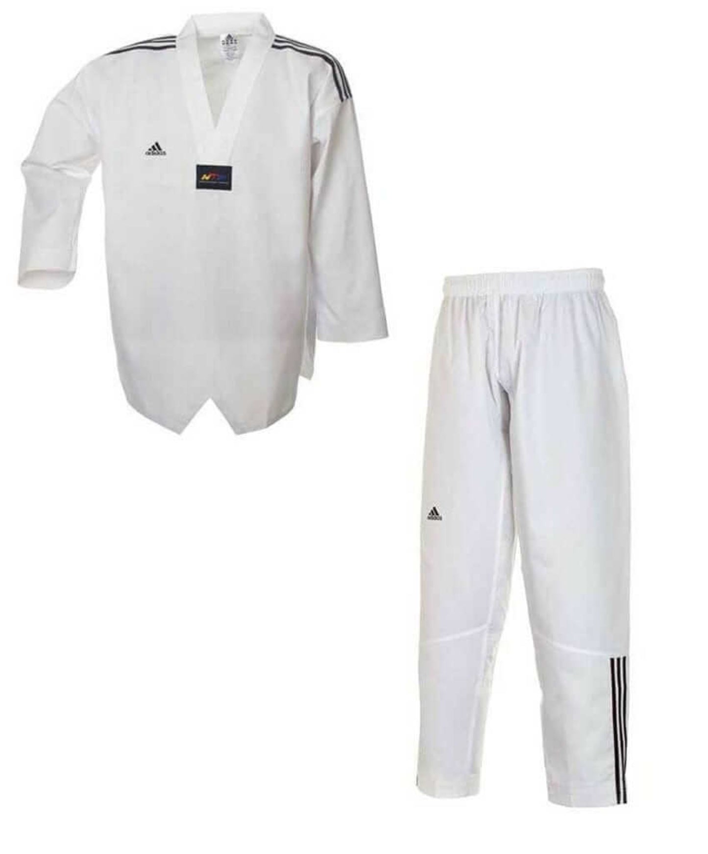 adidas sporting goods Adidas ADI-CLUB TAEKWONDO UNIFORM WITH 3 STRIPES WTF approved