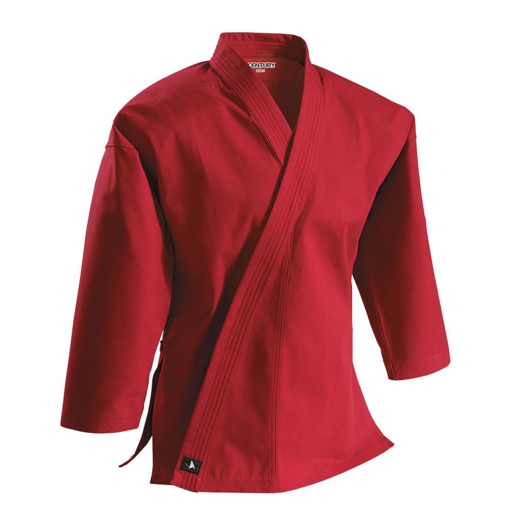 Century Karate Uniform red / 0 10 oz Middleweight Brushed Cotton Traditional Top Separate