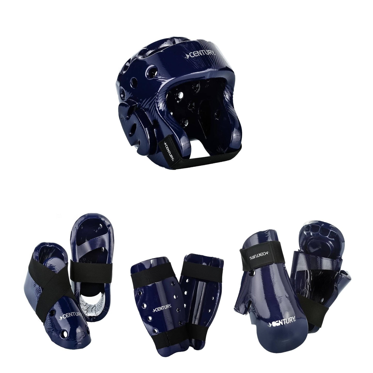 Century sporting goods Century 7 piece karate Taekwondo sparring gear combo set