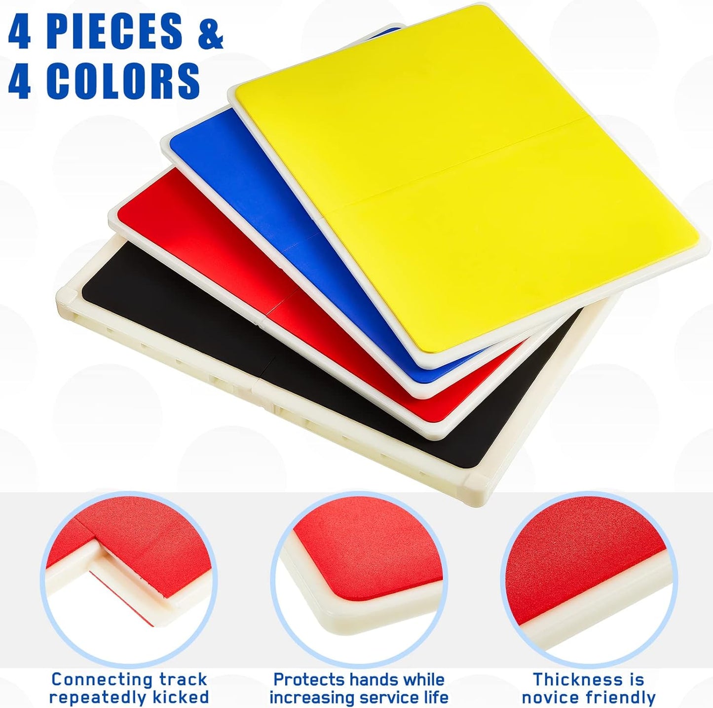 Eclipse Martial Art Supplies 4 Pack Rebreakable Boards Martial Arts, Breaking Board Karate Board Taekwondo Boards for Breaking Punching Board MMA Ninja Training Practice EVA Boxing Equipment for Gift Kids Adult Christmas