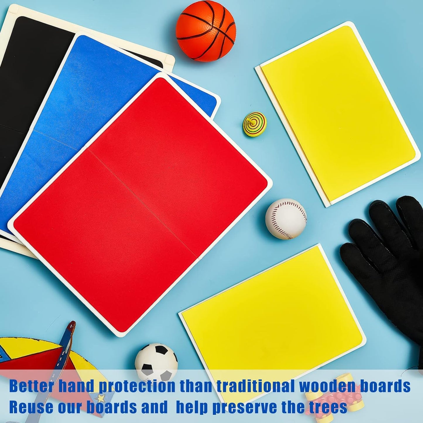 Eclipse Martial Art Supplies 4 Pack Rebreakable Boards Martial Arts, Breaking Board Karate Board Taekwondo Boards for Breaking Punching Board MMA Ninja Training Practice EVA Boxing Equipment for Gift Kids Adult Christmas