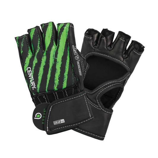 Eclipse Martial Art Supplies sporting goods black/green / youth S/M BRAVE YOUTH OPEN PALM GLOVE - BLACK/GREEN MMA Mixed Martial Arts