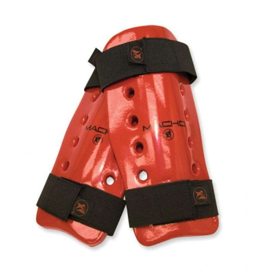 Eclipse Martial Art Supplies sporting goods red / child Macho Dyna Karate martial Arts Shin Guards