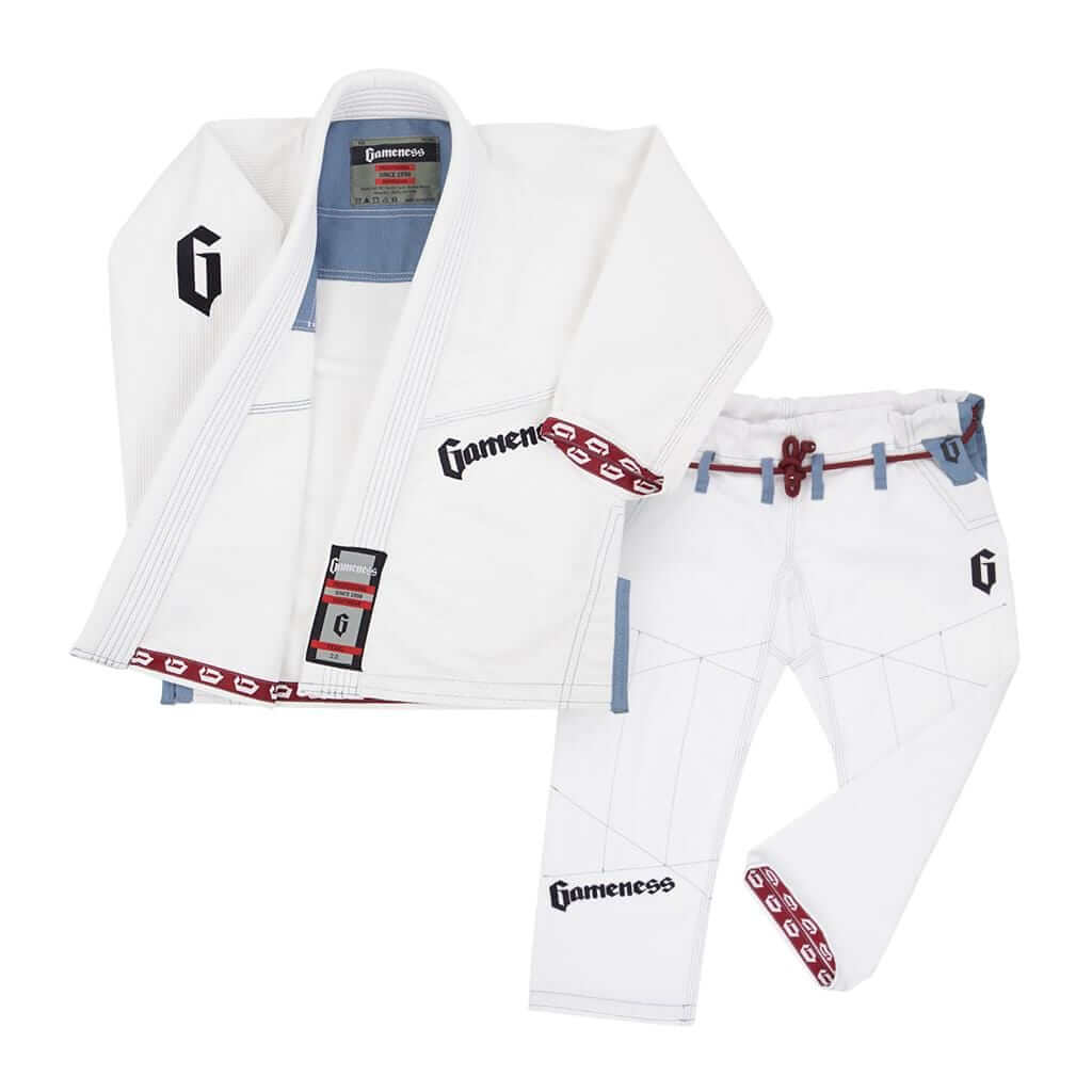 Eclipse Martial Art Supplies sporting goods white / 000=M00	3'9" - 4'	Up to 50 LBS GAMENESS YOUTH PEARL GI 2.0