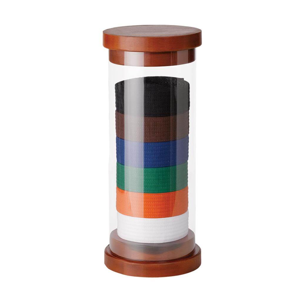 EclipseMartialArtsSupplies sporting goods 6 level Karate Taekwondo Jiu-Jitsu Cylinder Belt Displays