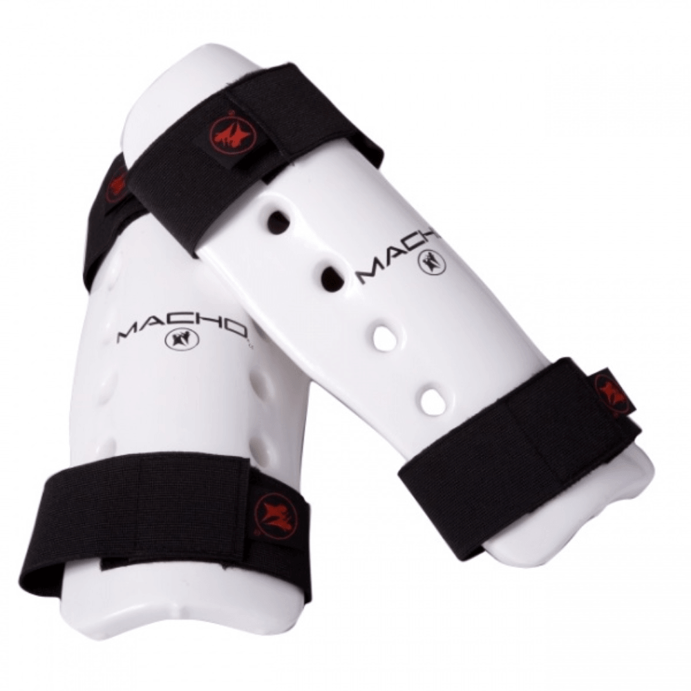EclipseMartialArtsSupplies sporting goods white / child Macho Dyna Karate martial Arts Shin Guards