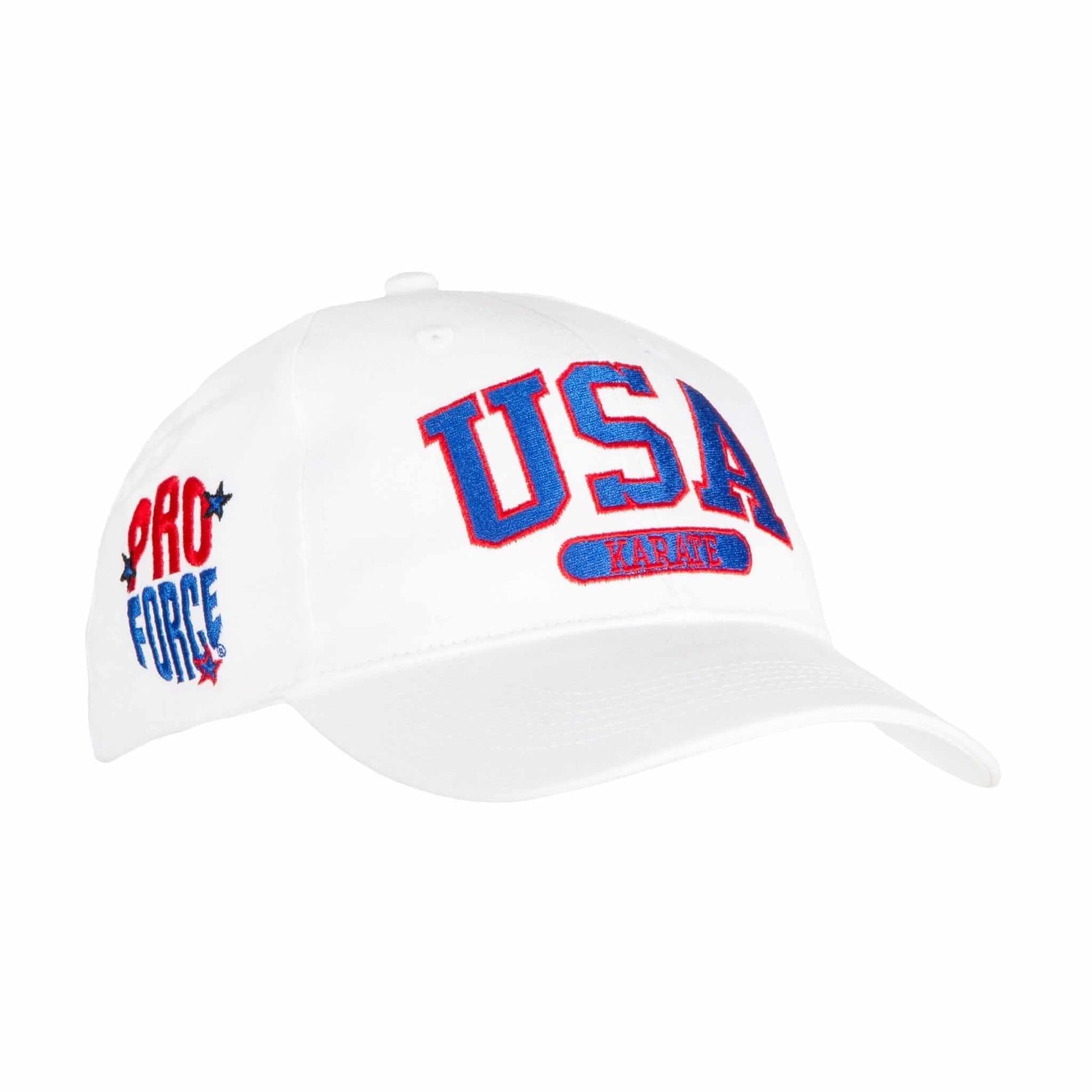 ProForce sporting goods adjustable / white ProForce USA Baseball Karate Martial Art Hats