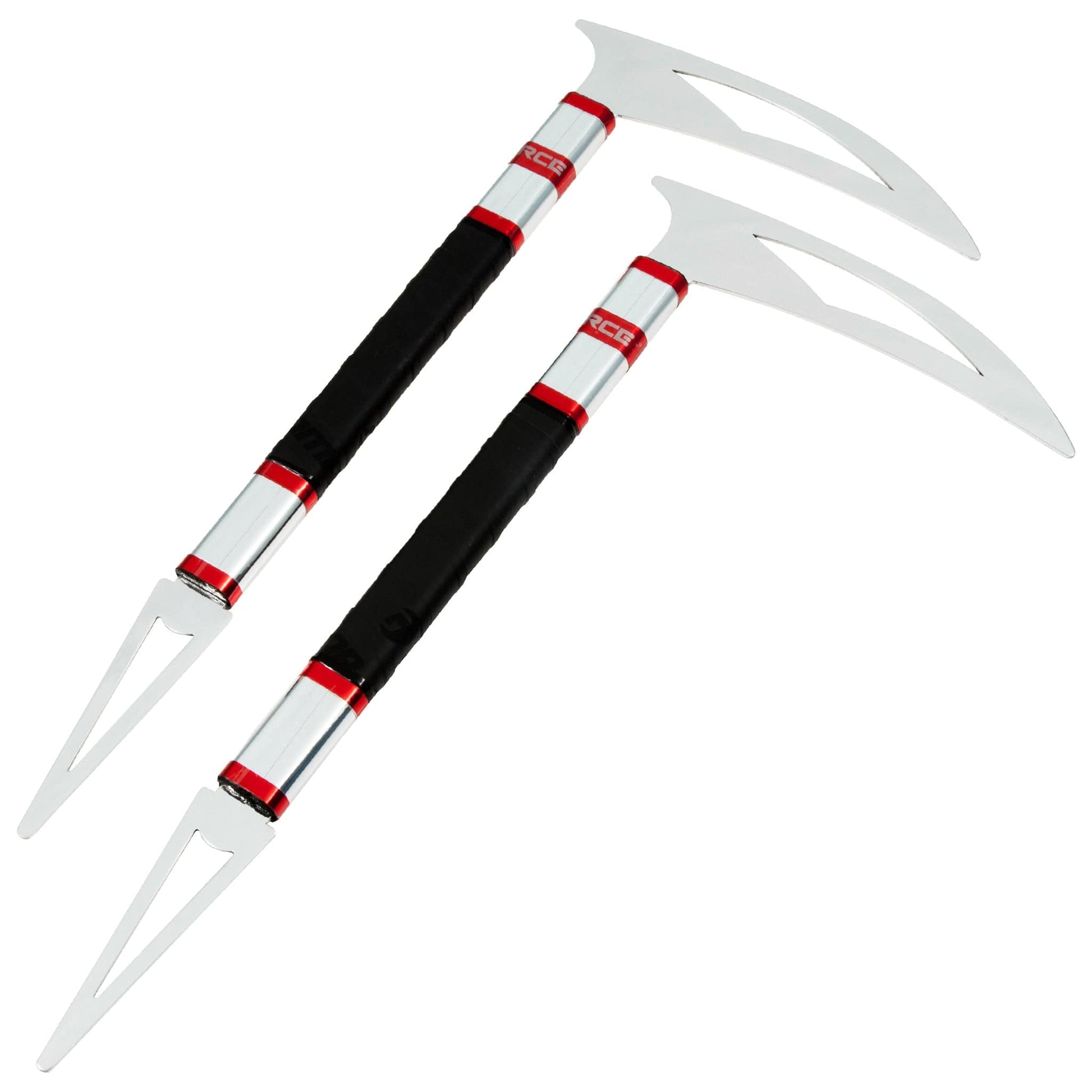 ProForce sporting goods Chrome/Red G-Force Switchblade Kama martial arts karate demo