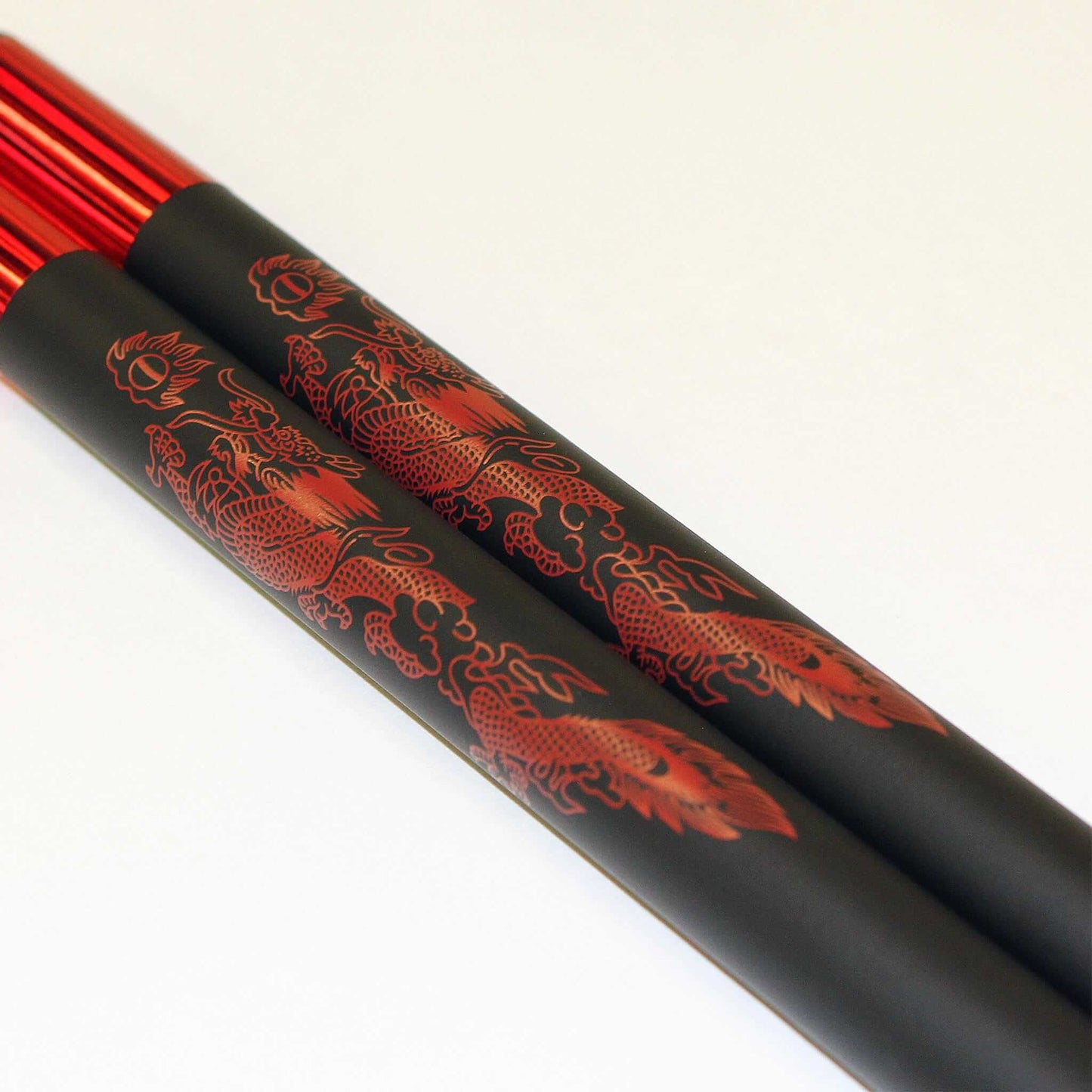 ProForce sporting goods Demo III Black Practice Foam sticks with chain and Red Dragon