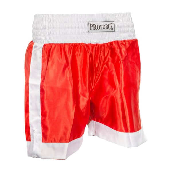 ProForce sporting goods ProForce Thunder Satin Boxing Trunk kickboxing shorts