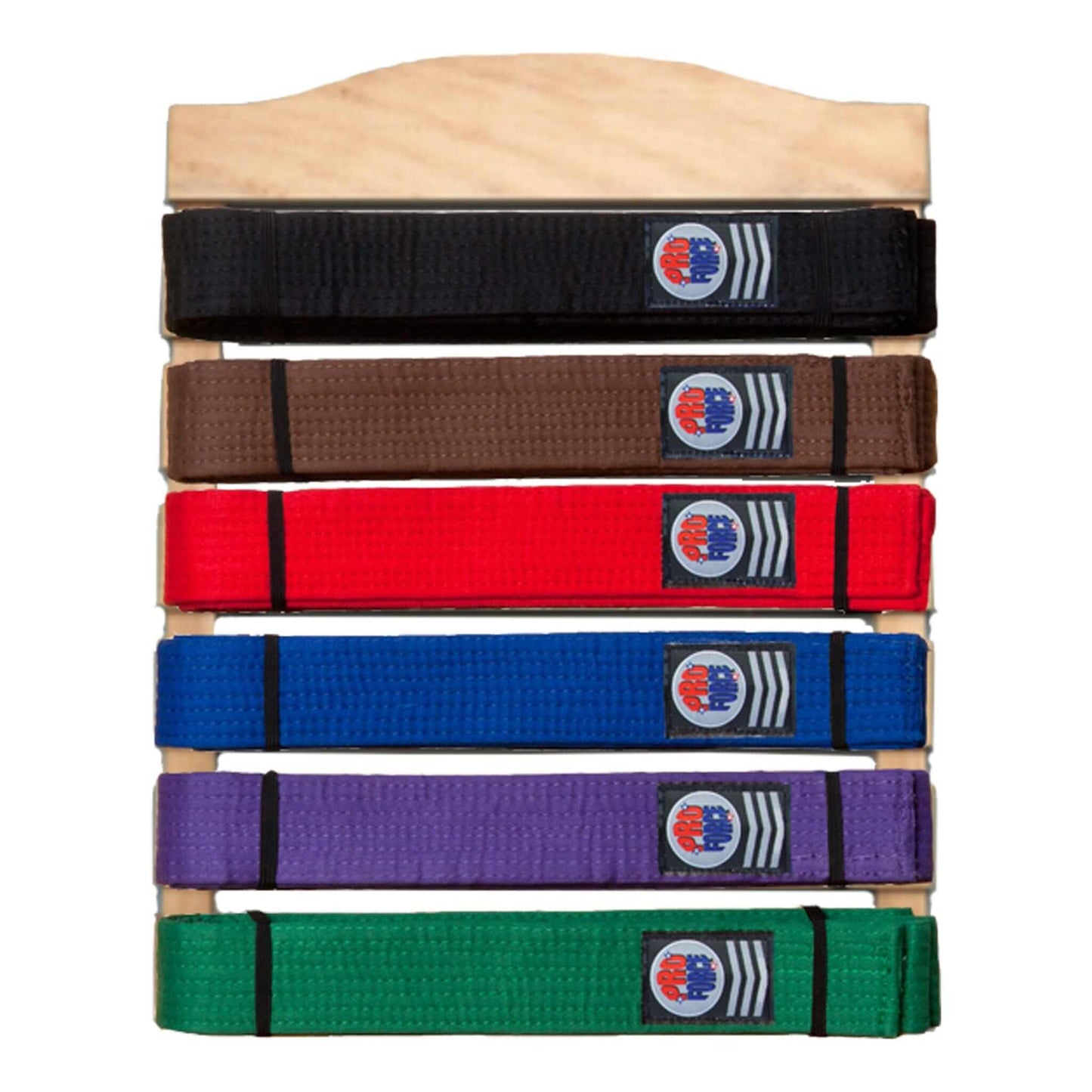 ProForce karate belt 6 level Karate Belt Display Wood Rack