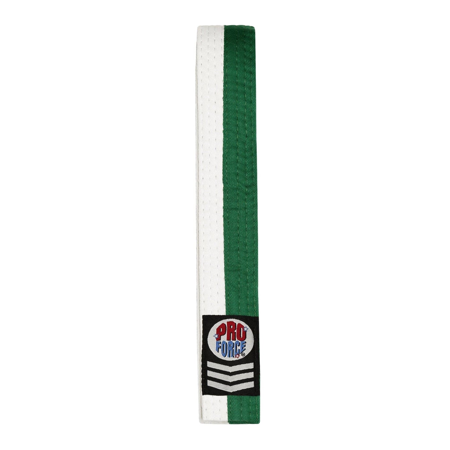 ProForce karate belt Green / 0 child Small ProForce 1.5 inch wide Double Wrap Two-Tone Karate Belt