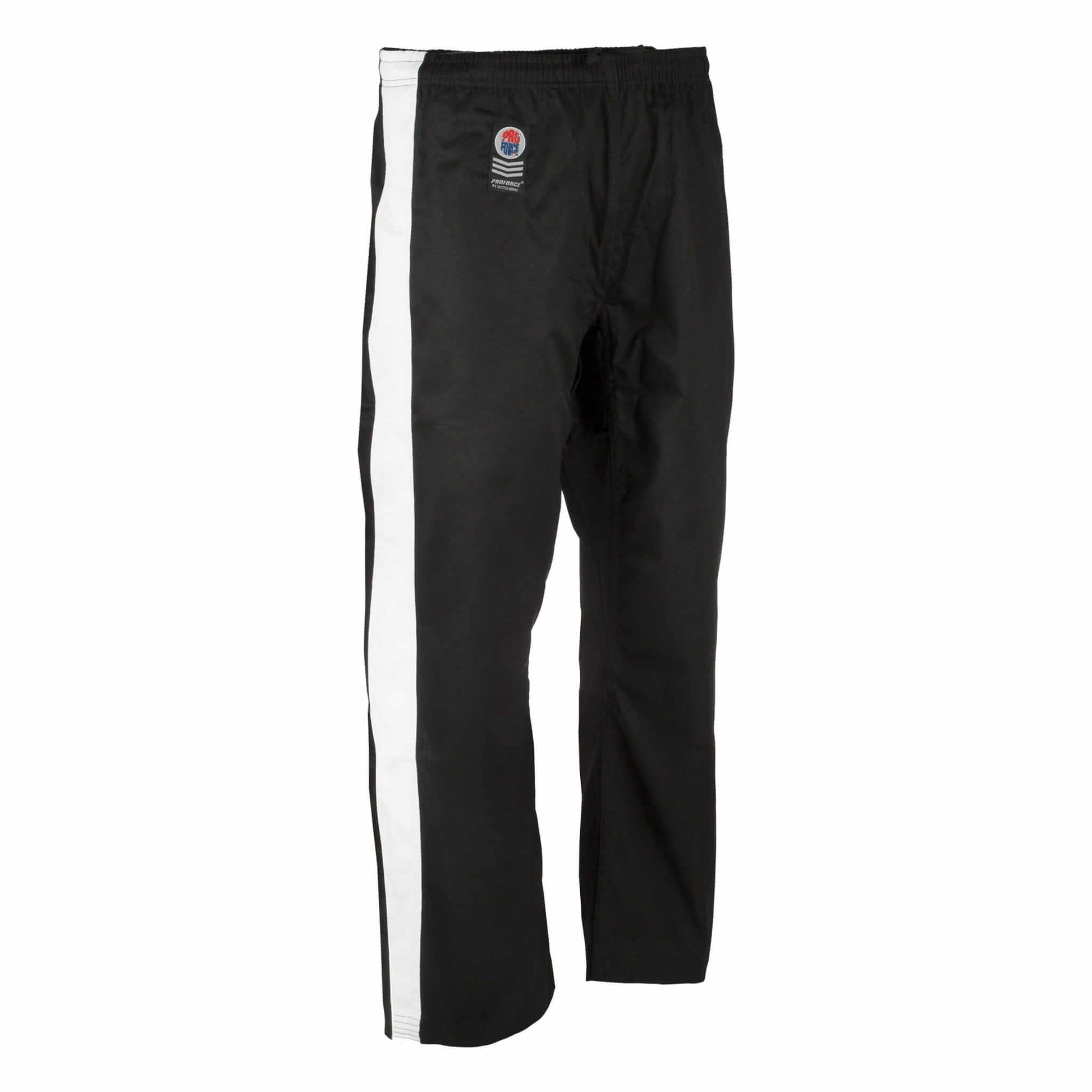 ProForce Karate Uniform Black w/ White Stripe / 000 child XXS ProForce Gladiator Demo Karate Pants