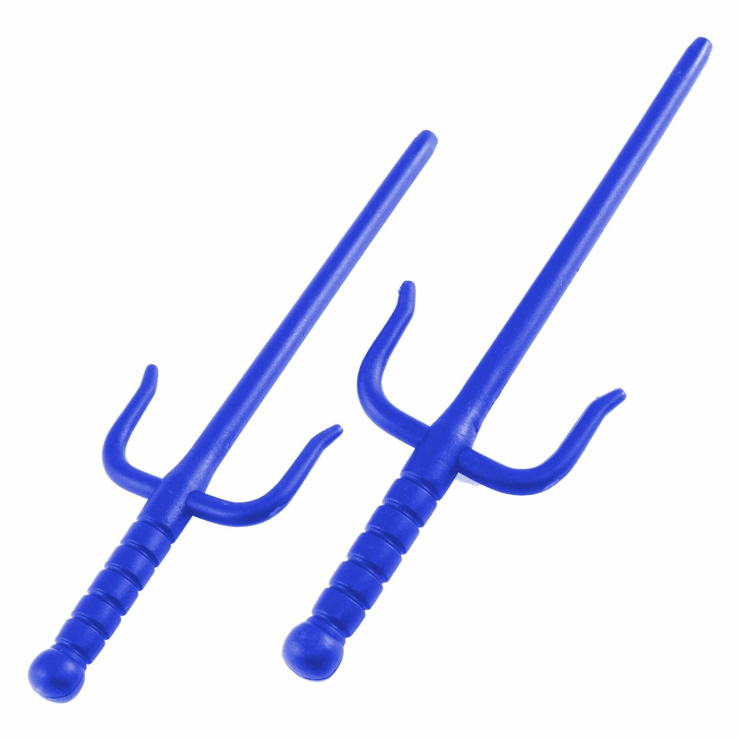 Blue Plastic Sai Karate Kata Practice