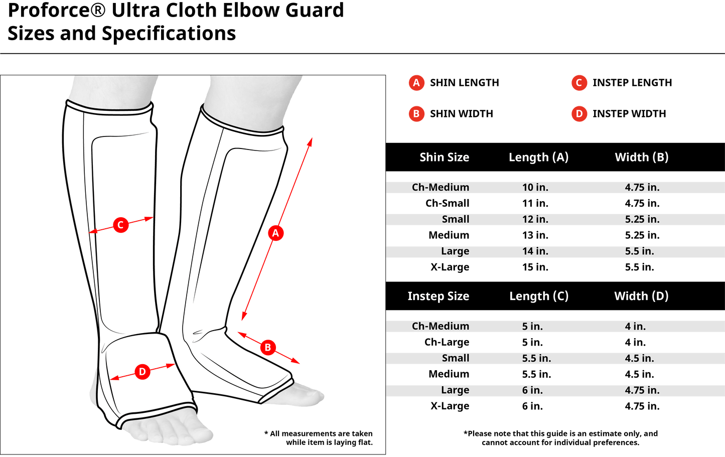 ProForce Shin Guards ProForce Combination Cloth Shin/Instep Guard