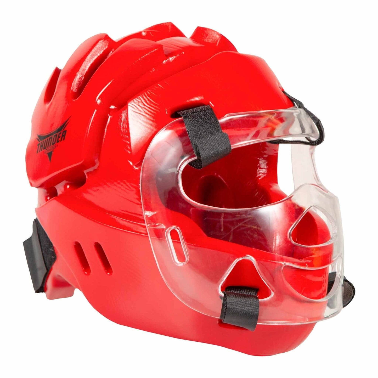 ProForce Sparring Gear Red / Adult Small ProForce Thunder Full Headguard with Shield