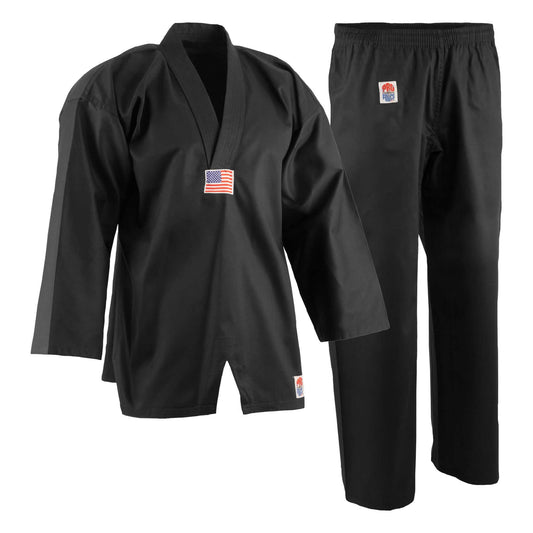 ProForce sporting goods 0 child small ProForce Gladiator 7.5 oz TKD Uniform Solid Black