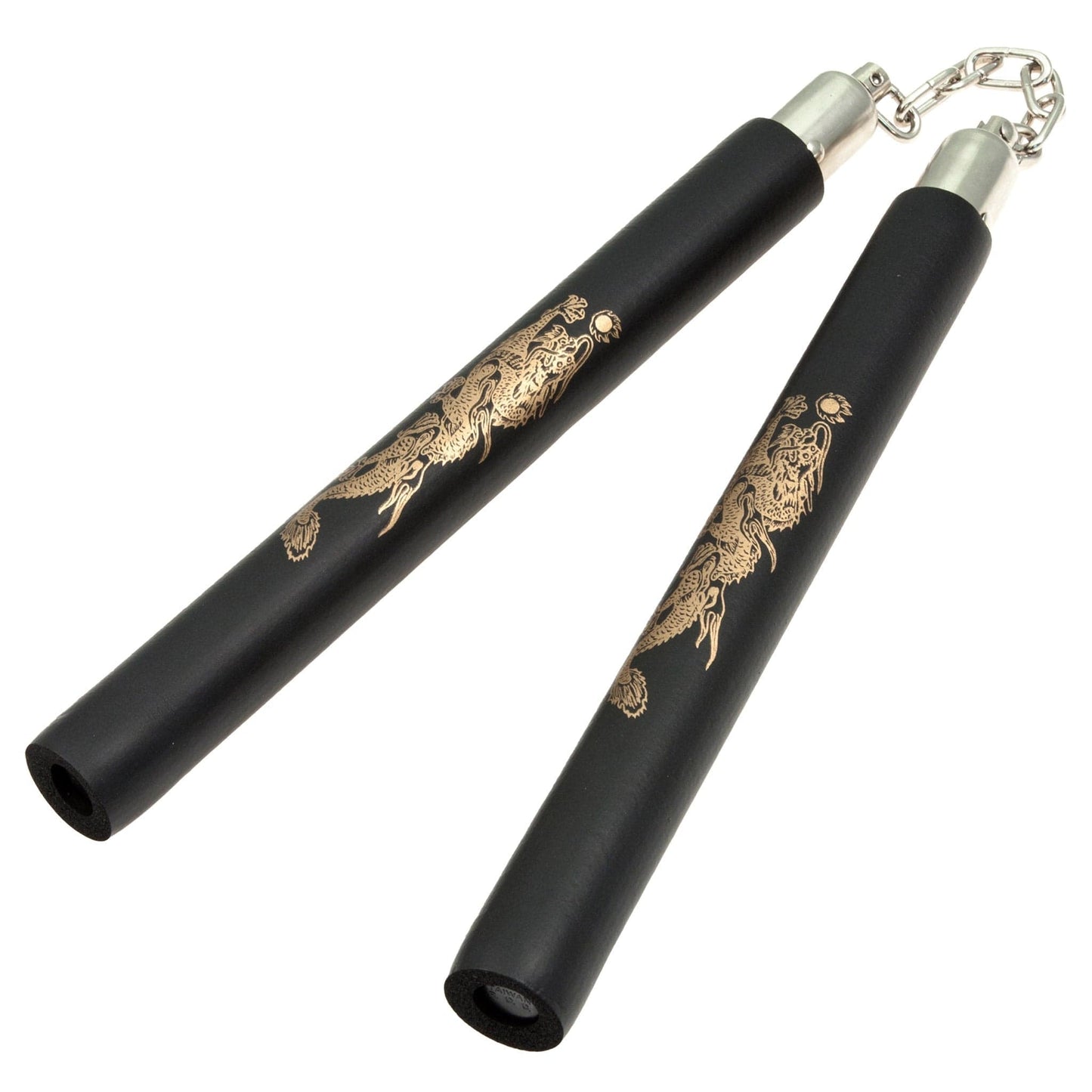 ProForce sporting goods black / 8 inch Foam Cushion Grip Practice Sick Chain and Dragon Design