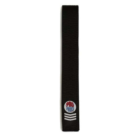 ProForce sporting goods ProForce IV 2 inch Double Wrap Black Karate Belt