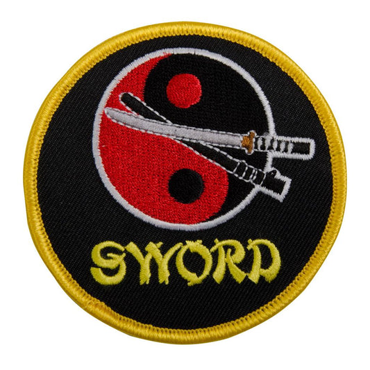 Sewn-In Yin Yang Sword Patch