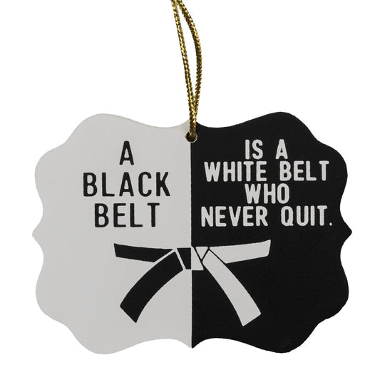 Martial arts Black Belt Tree Ornament