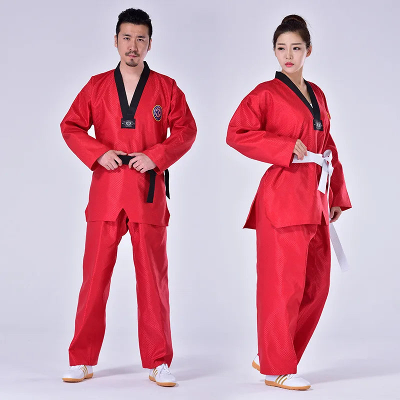 Red or Blue Uniform Dobok TKD Taekwondo Gi