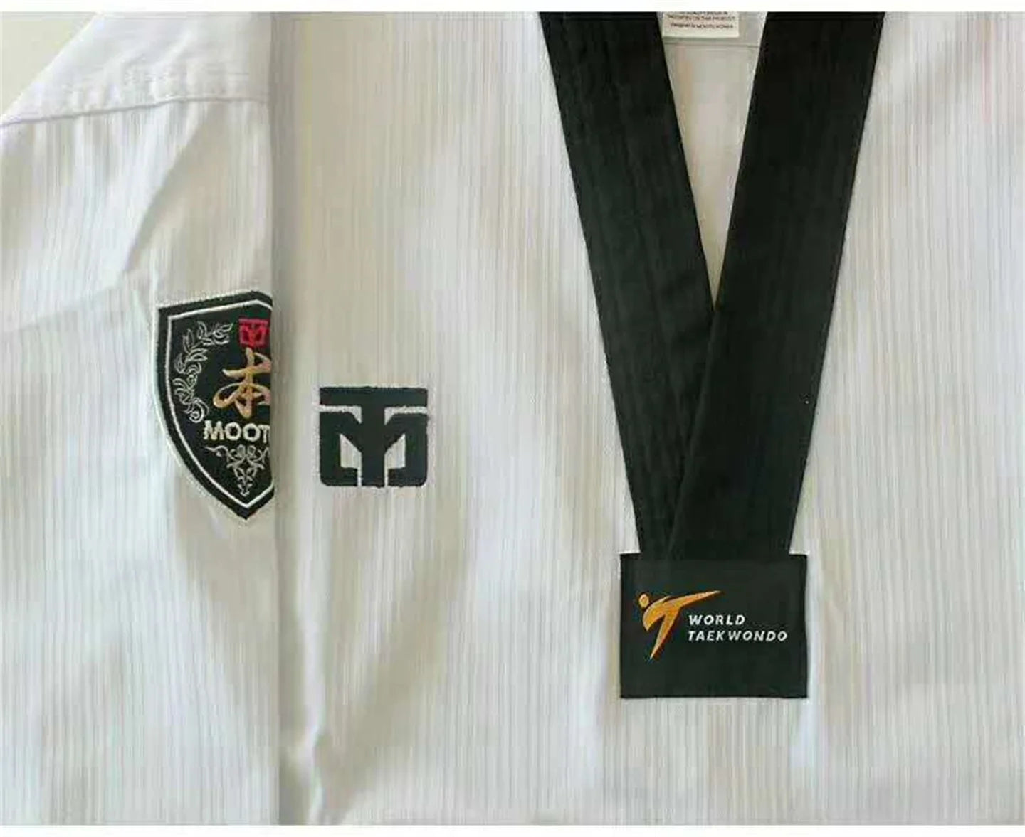 MOOTO Dobok Taekwondo Uniform Black Belt TKD gi