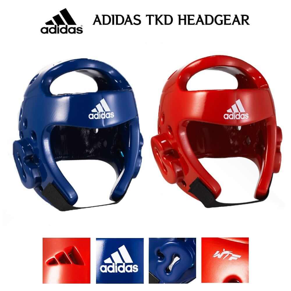 Adidas sporting goods adidas Taekwondo Headgear 3 Colors WTF Approved Head Guard