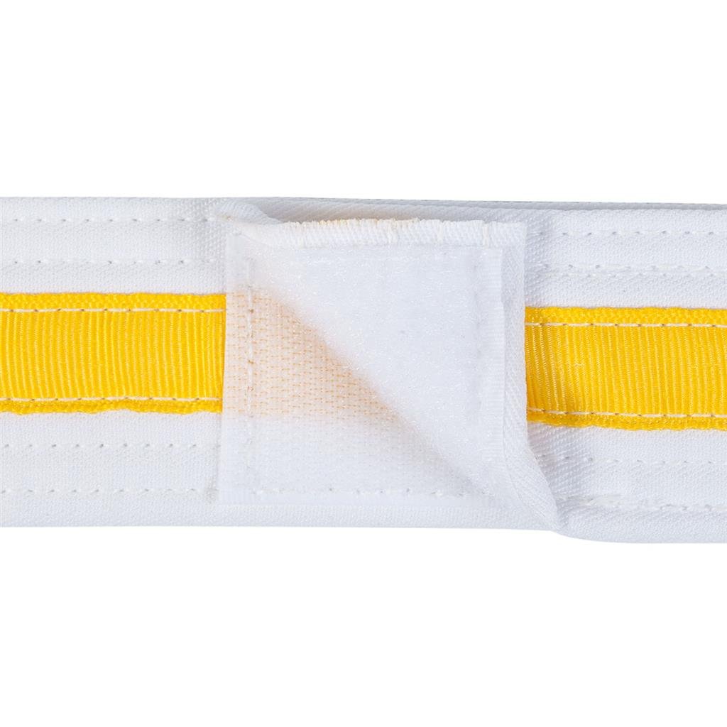 Adjustable Striped White Martial Arts Karate Childs Belt