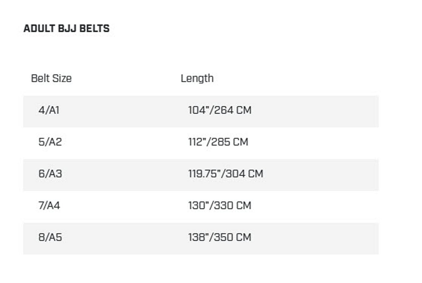GAMENESS ADULT BELT BJJ Brazilian Jiu jitsu