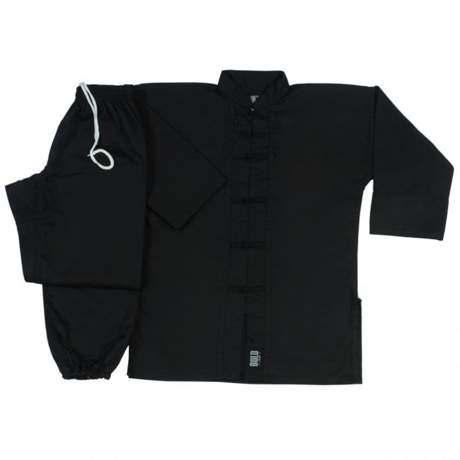 boldlook sporting goods 7.5 OZ MIDDLEWEIGHT BLACK/BLACK KUNG FU SETS Tai Chi Uniform