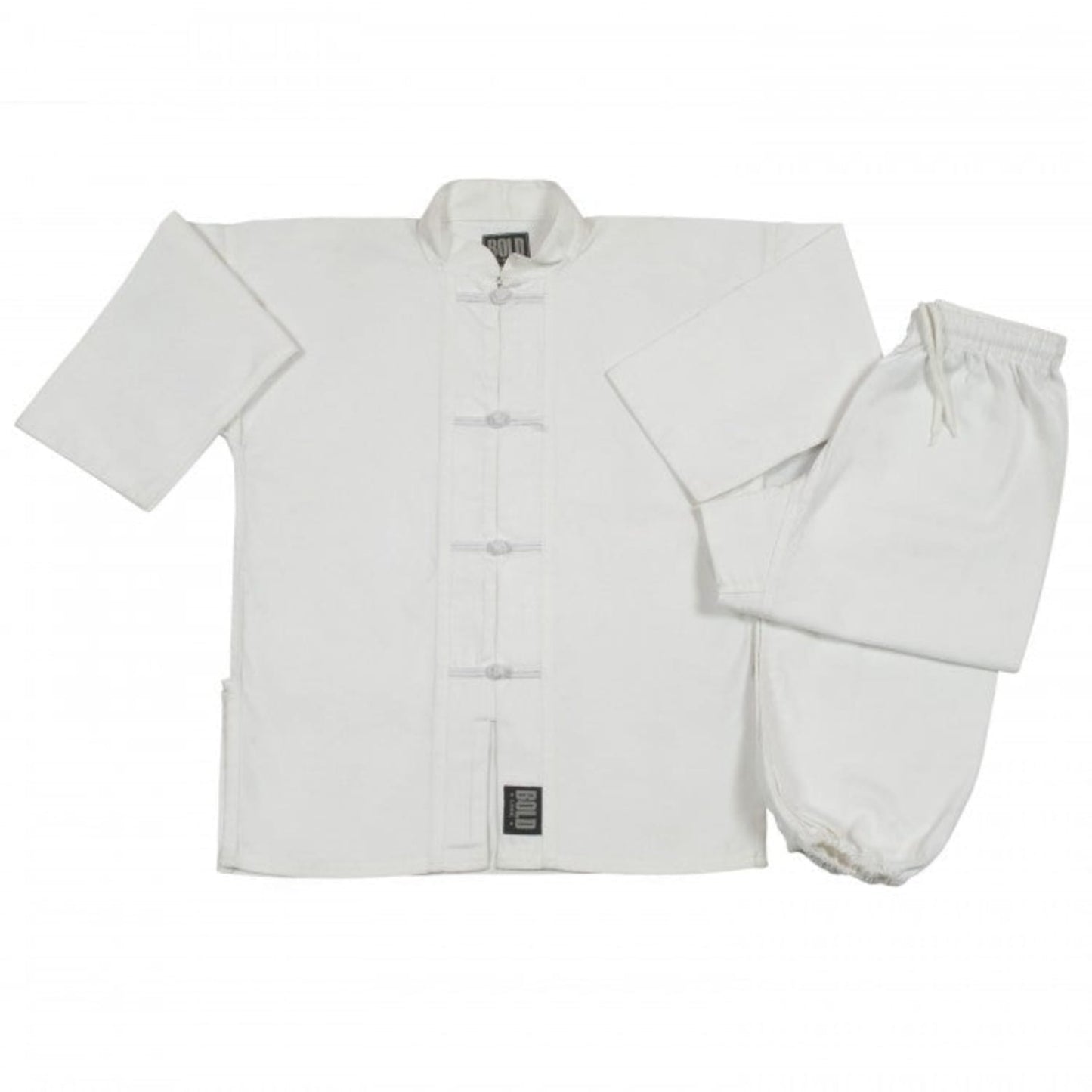 boldlook sporting goods 7.5 OZ MIDDLEWEIGHT WHITE/WHITE KUNG FU SETS Tai Chi Uniform