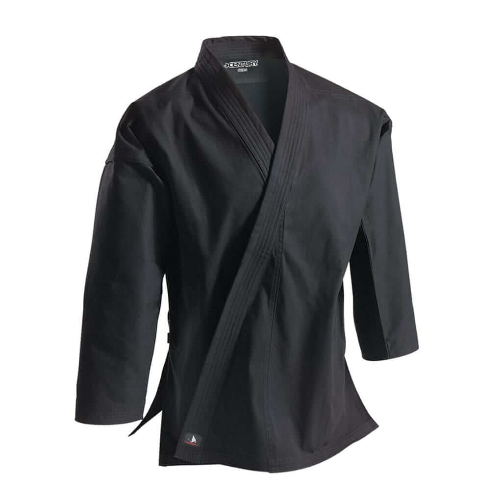 Century Karate Uniform black / 0 8 OZ MIDDLEWEIGHT BRUSHED COTTON UNIFORM