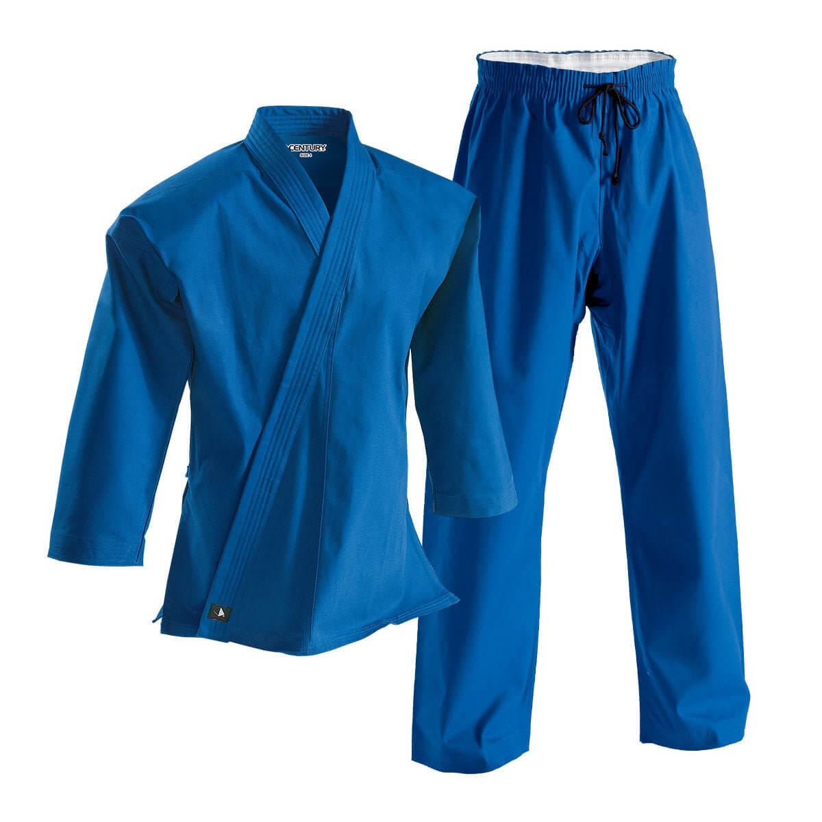 Century Karate Uniform blue / 0 10 OZ MIDDLEWEIGHT BRUSHED COTTON KARATE UNIFORM