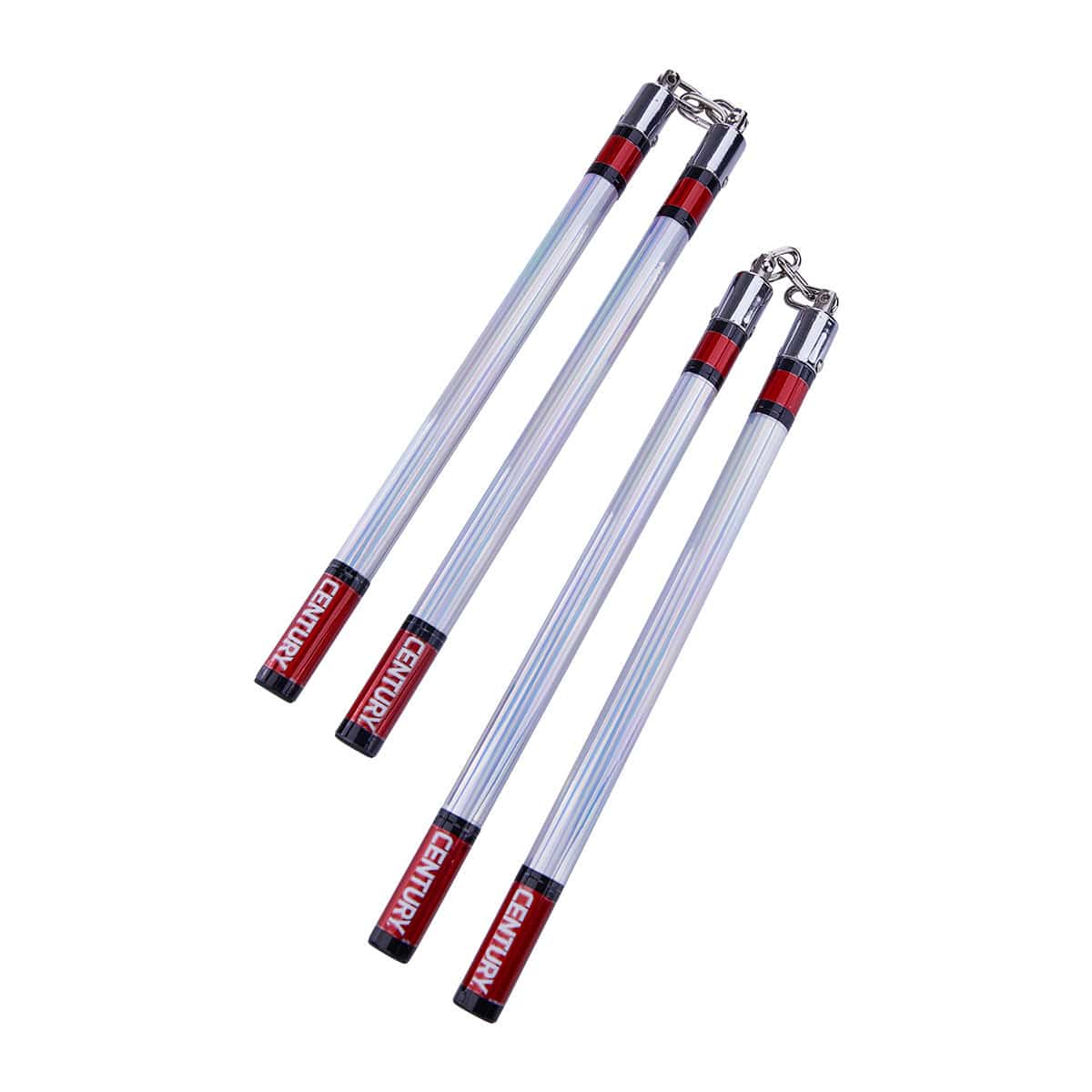 Century sporting goods 12 inch / Black/Red COMPETITION Nunchakus - FIRE AND ICE