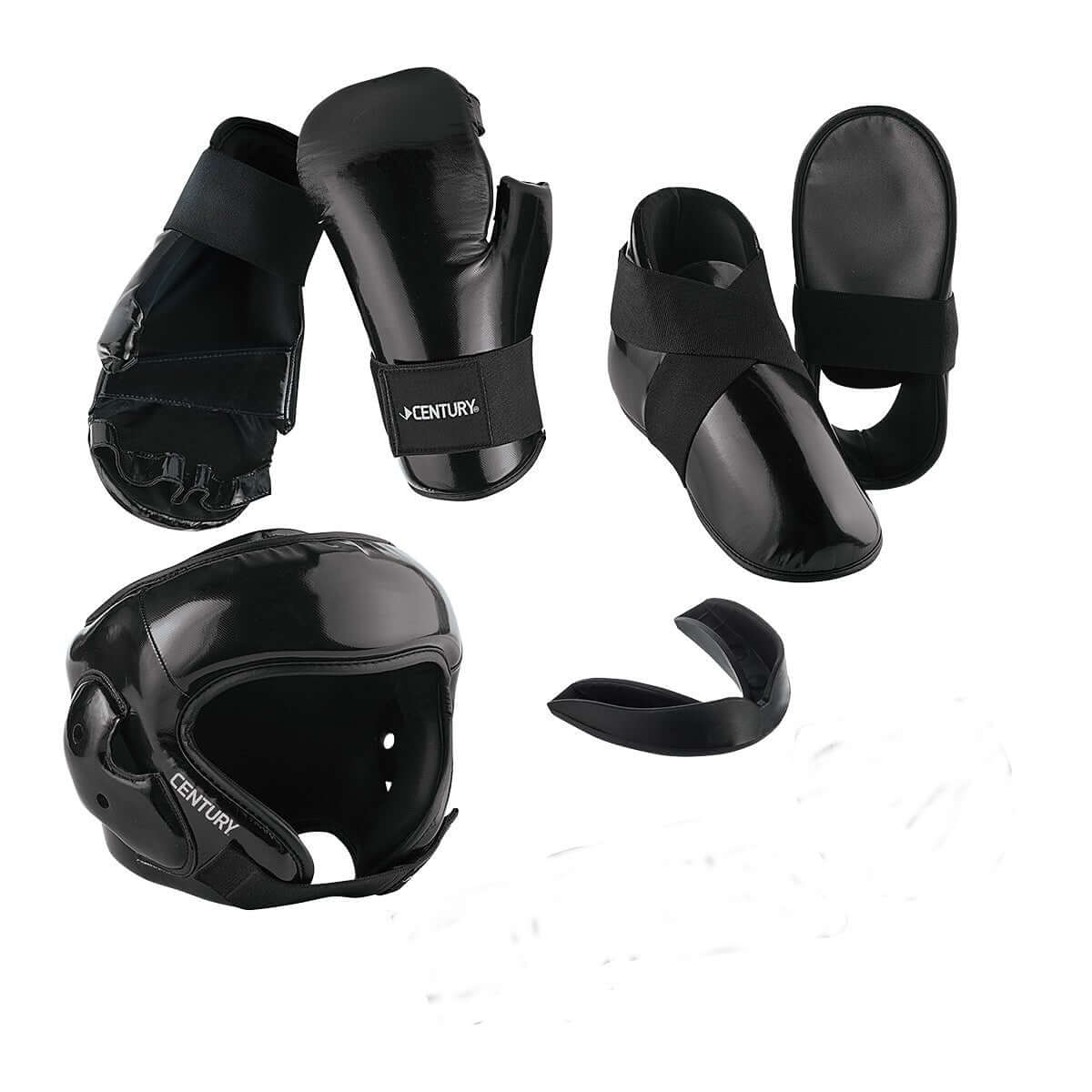 Century sporting goods black / youth / child 12-13 KIZE Sparring Combo Set karate