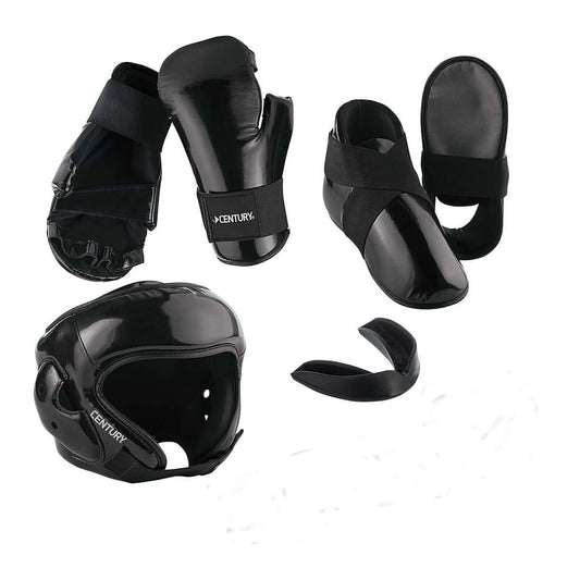 Century sporting goods black / youth / child 12-13 KIZE Sparring Combo Set karate