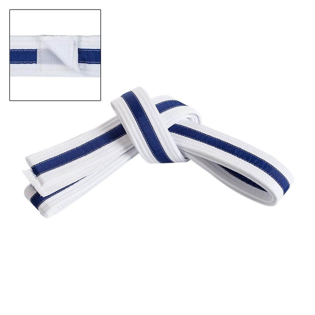 Century Sporting Goods Blue / child small Adjustable Striped White Martial Arts Karate Childs Belt Velcro