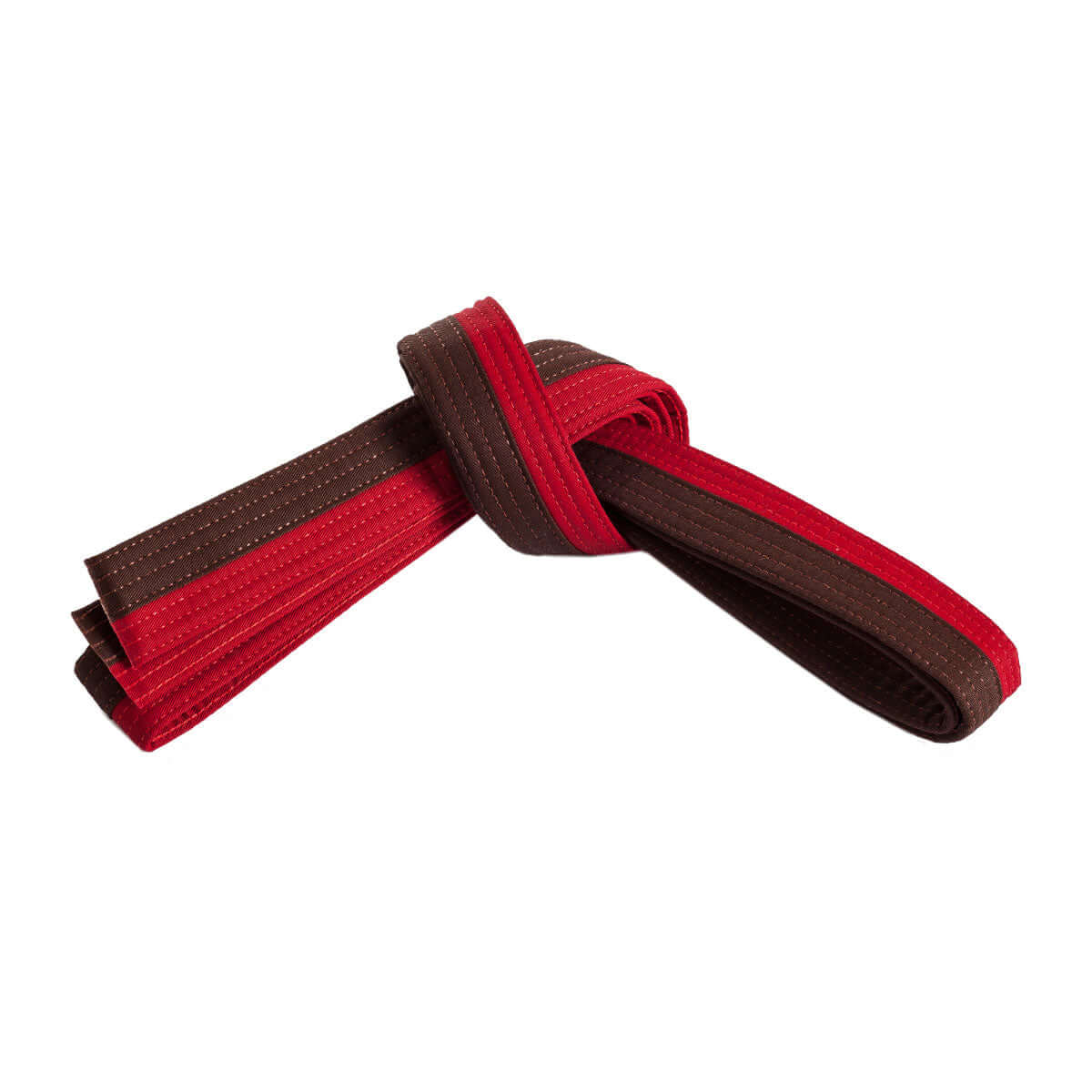 Century sporting goods brown/red / 0 child small Double Wrap Two Tone Belt  karate martial arts