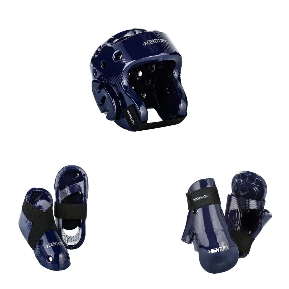 Century sporting goods Century 5 piece karate Taekwondo sparring gear combo set