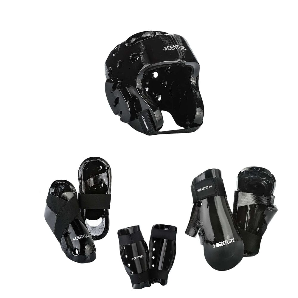 Century sporting goods Century 7 piece karate Taekwondo sparring gear combo set