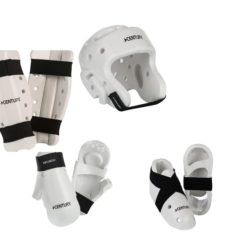 Century sporting goods Century 7 piece karate Taekwondo sparring gear combo set