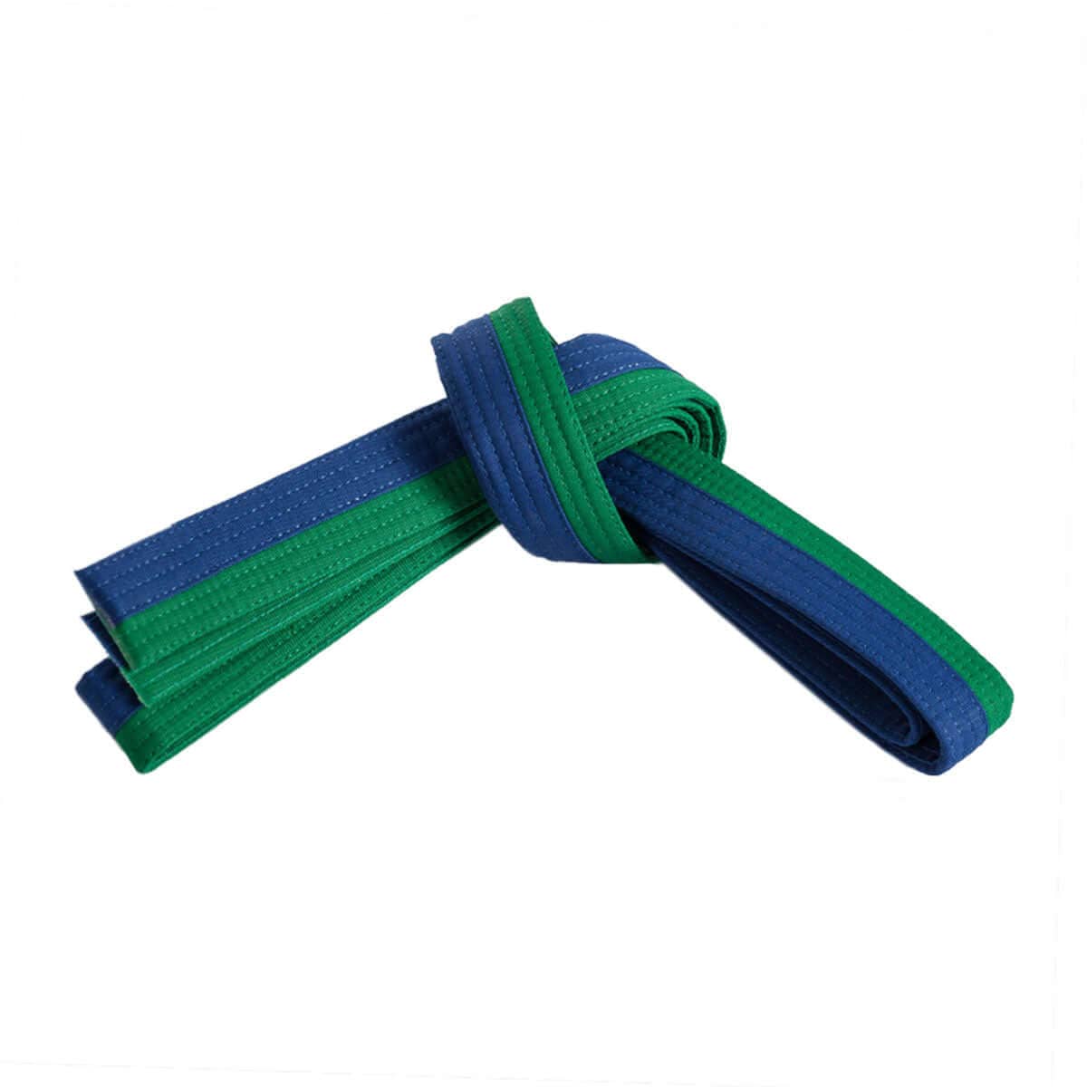 Century sporting goods green/blue / 0 child small Double Wrap Two Tone Belt  karate martial arts
