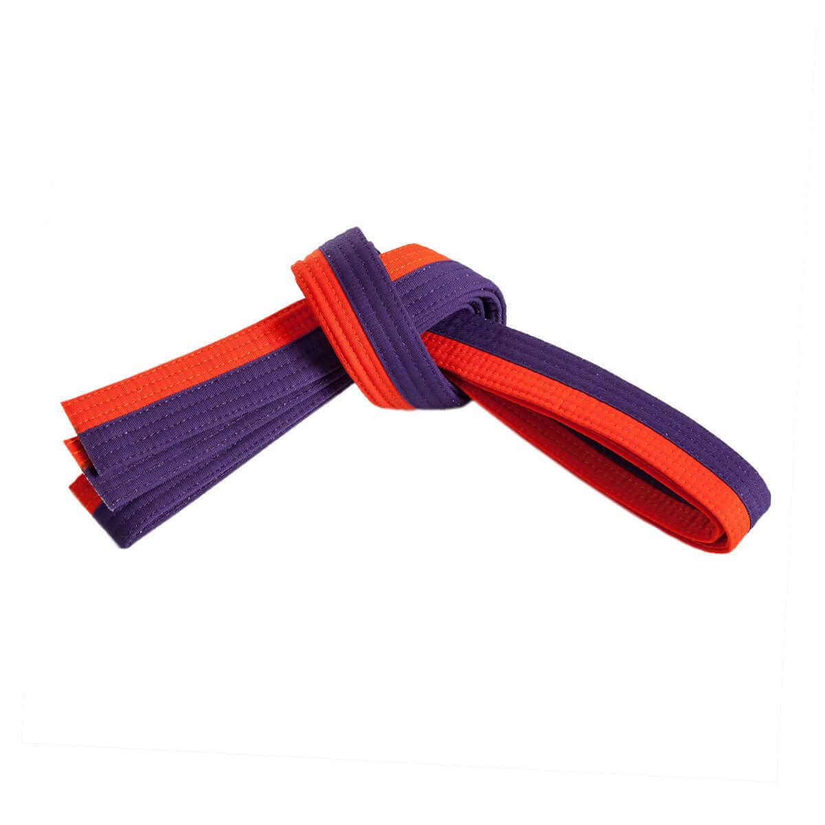 Century sporting goods orange/purple / 0 child small Double Wrap Two Tone Belt  karate martial arts