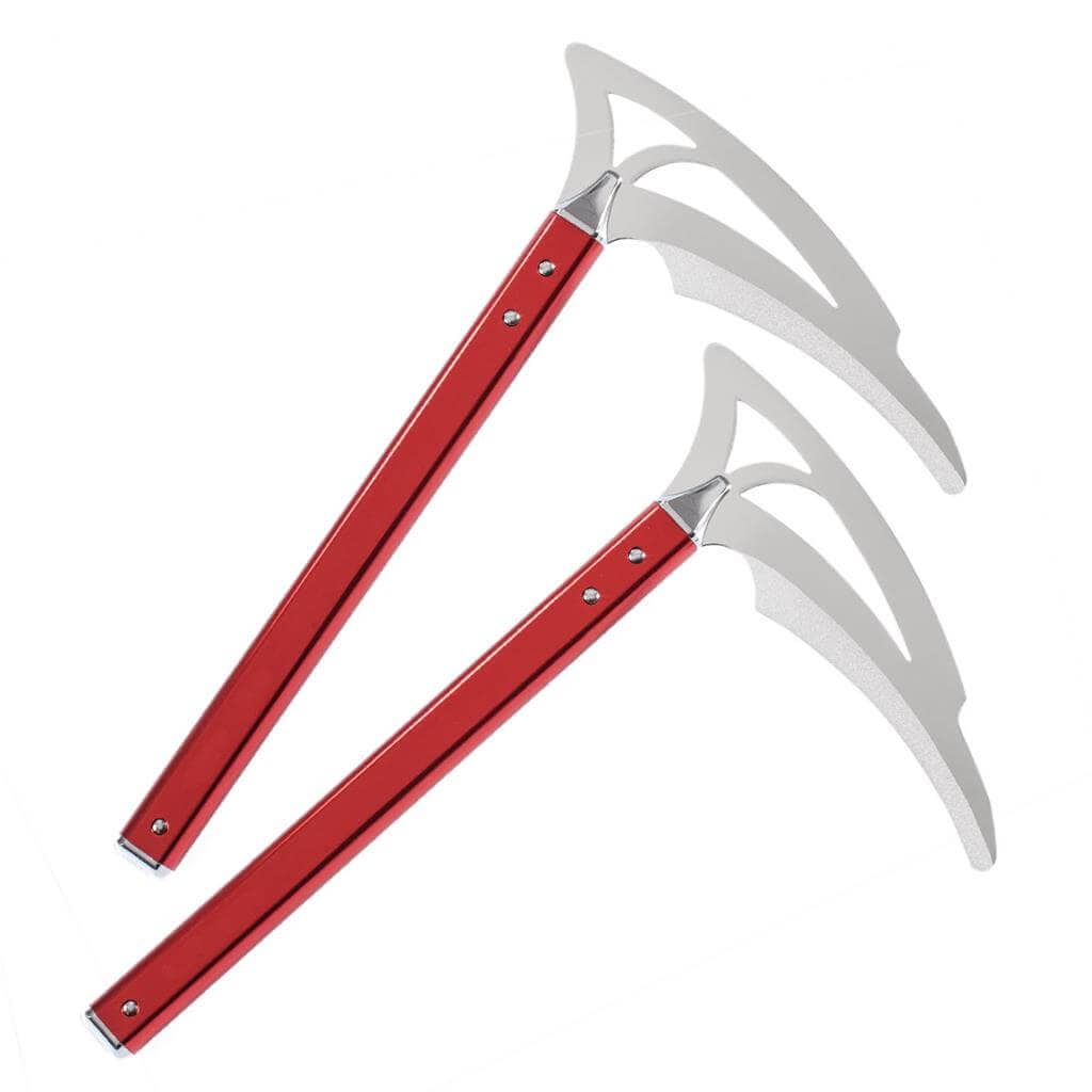 Century sporting goods Red / 11. inch handles Deluxe Aluminum Kamas Kata Karate Weapons