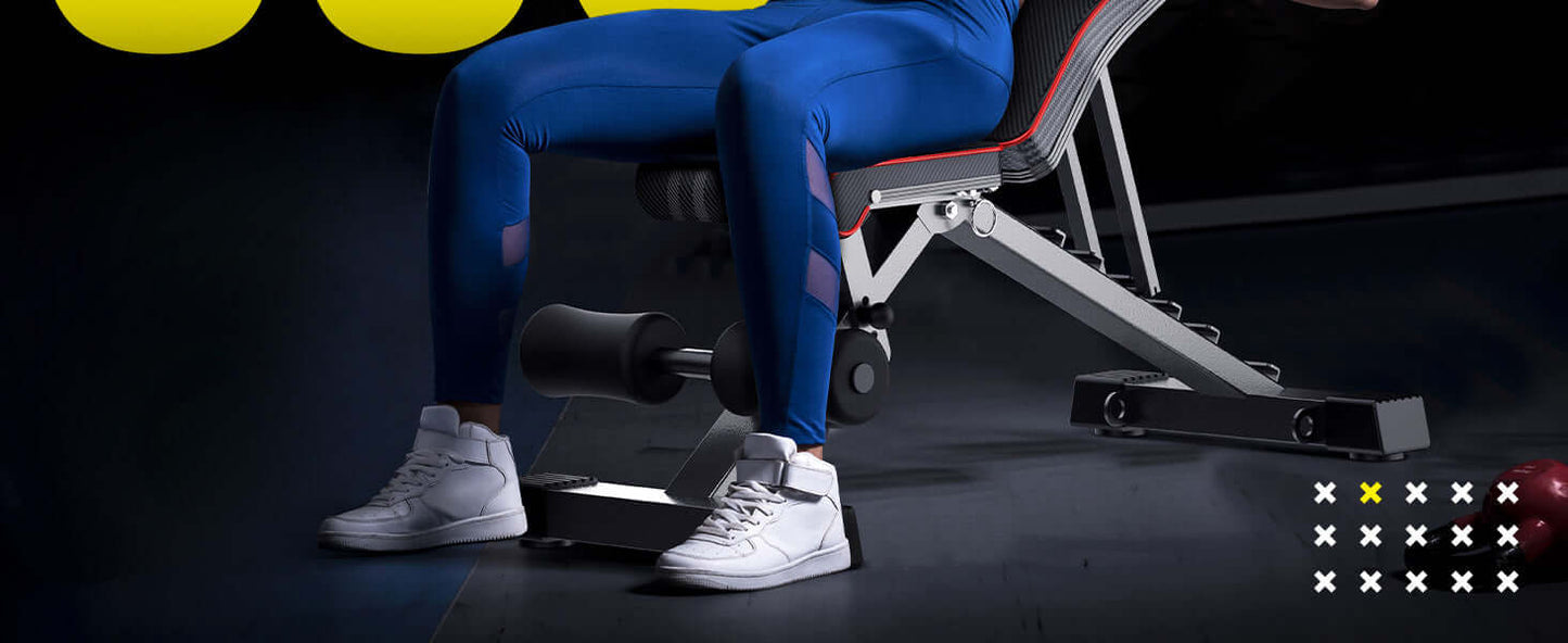 Eclipse Adjustable Benches Yoleo Adjustable Weight Bench for Full Body Workout