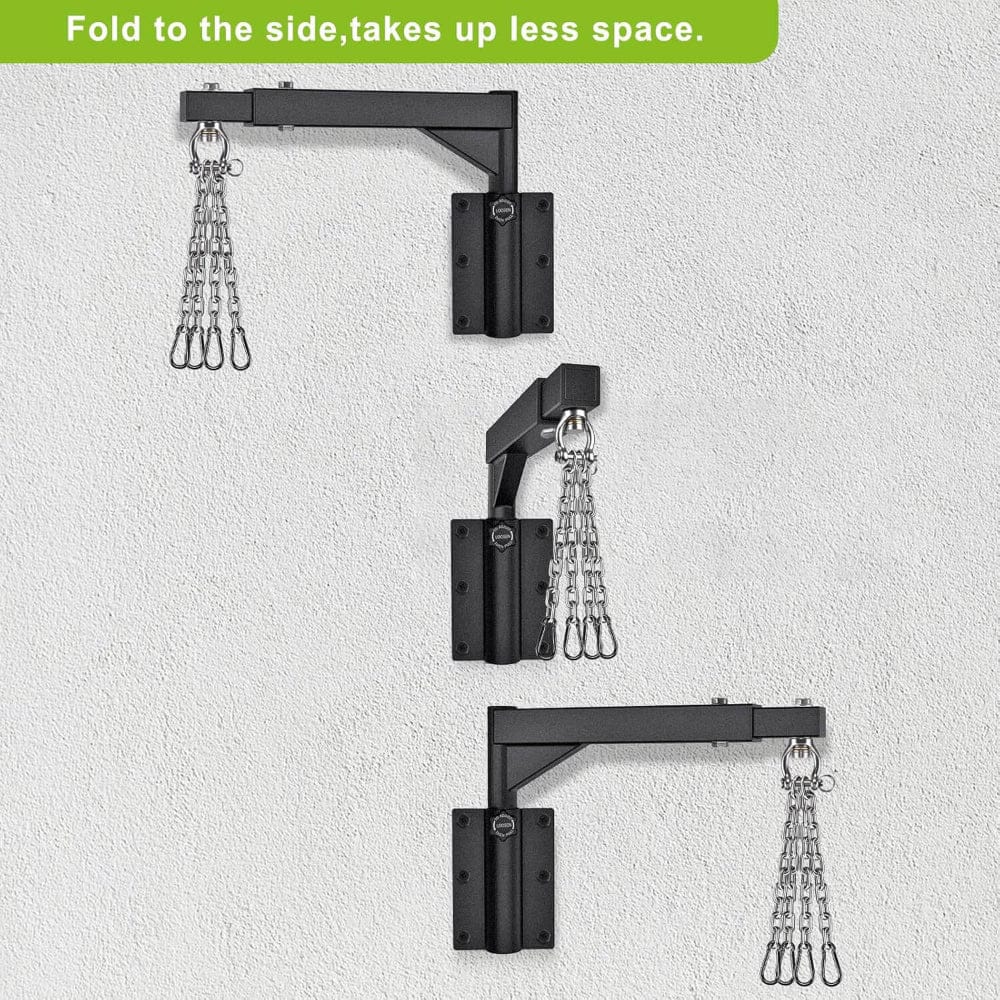 Eclipse Hangers Black / Wall Mount Wall Mount Heavy Bag Hanger, Heavy Duty Punching Bag Stand